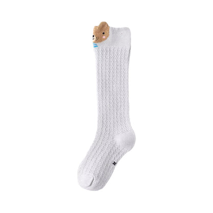 Baby Kid Girls Animals Cartoon Lace Print Socks