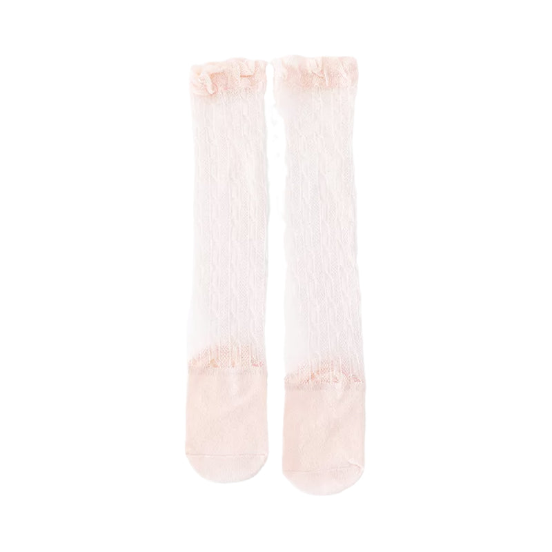 Baby Kid Girls Animals Cartoon Lace Print Socks