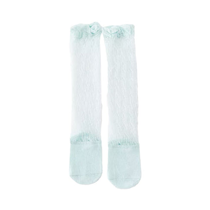 Baby Kid Girls Animals Cartoon Lace Print Socks