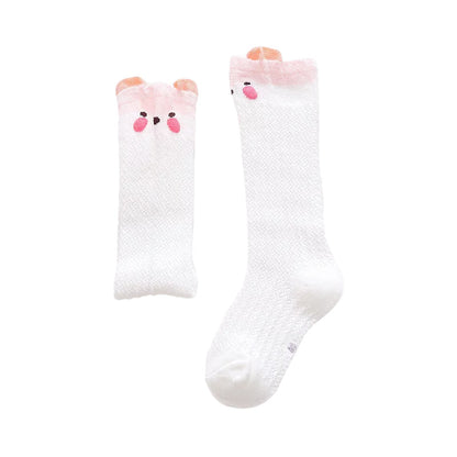 Baby Kid Girls Animals Cartoon Lace Print Socks