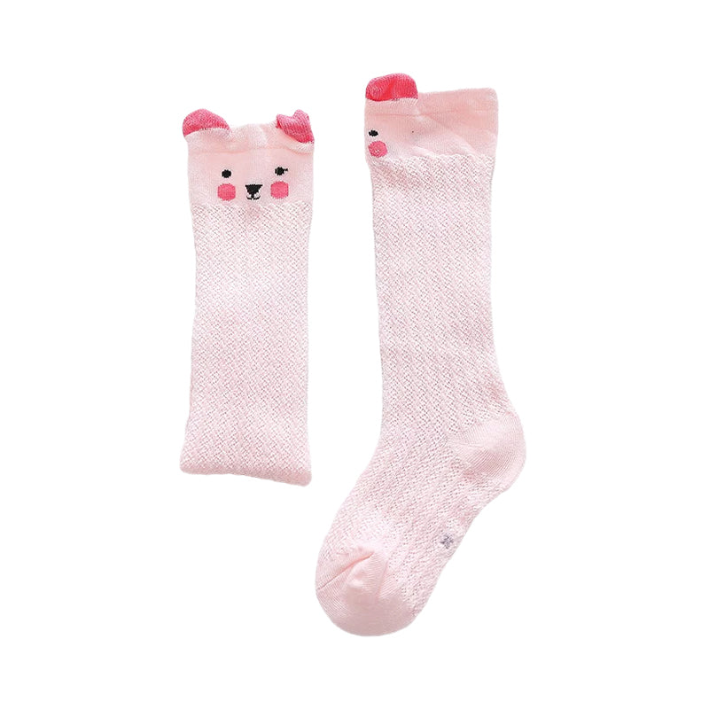 Baby Kid Girls Animals Cartoon Lace Print Socks