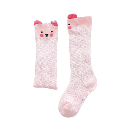 Baby Kid Girls Animals Cartoon Lace Print Socks