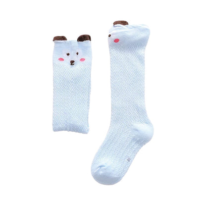 Baby Kid Girls Animals Cartoon Lace Print Socks