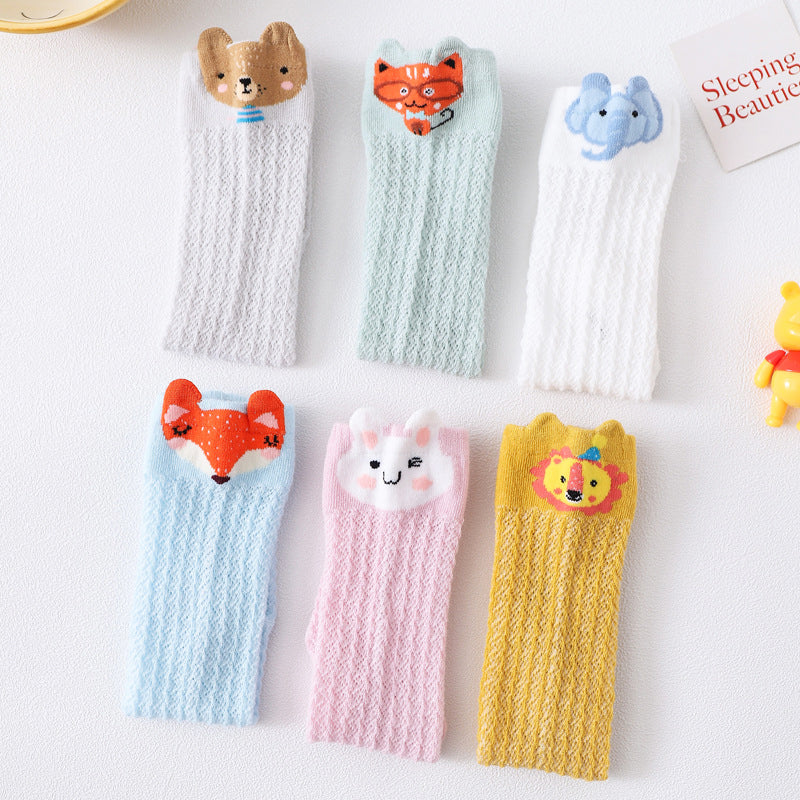 Baby Kid Girls Animals Cartoon Lace Print Socks