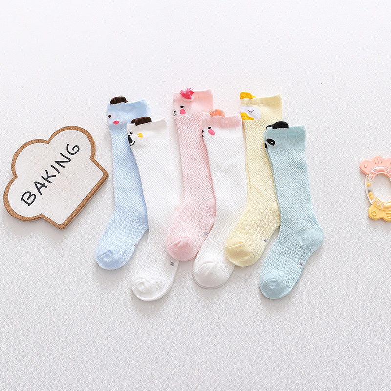 Baby Kid Girls Animals Cartoon Lace Print Socks