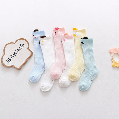 Baby Kid Girls Animals Cartoon Lace Print Socks