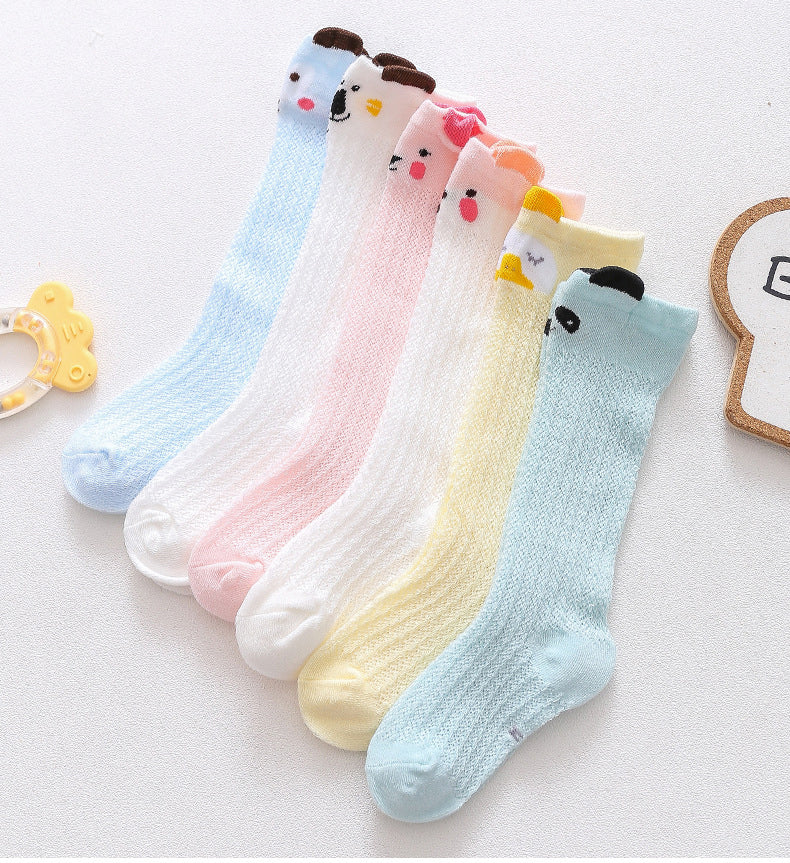 Baby Kid Girls Animals Cartoon Lace Print Socks