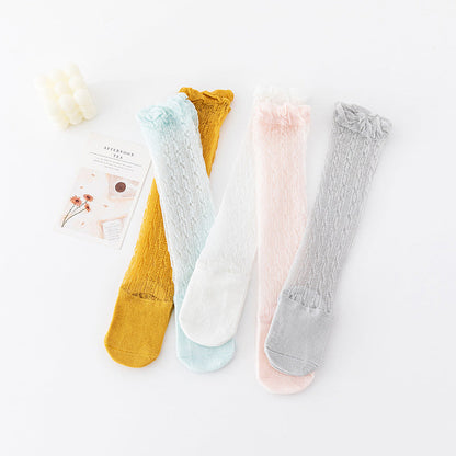 Baby Kid Girls Animals Cartoon Lace Print Socks