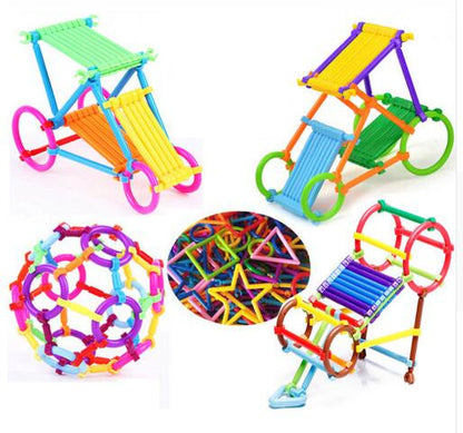 DIY Smart Stick Plastic Blocks- 256pcs Educational Building Set
