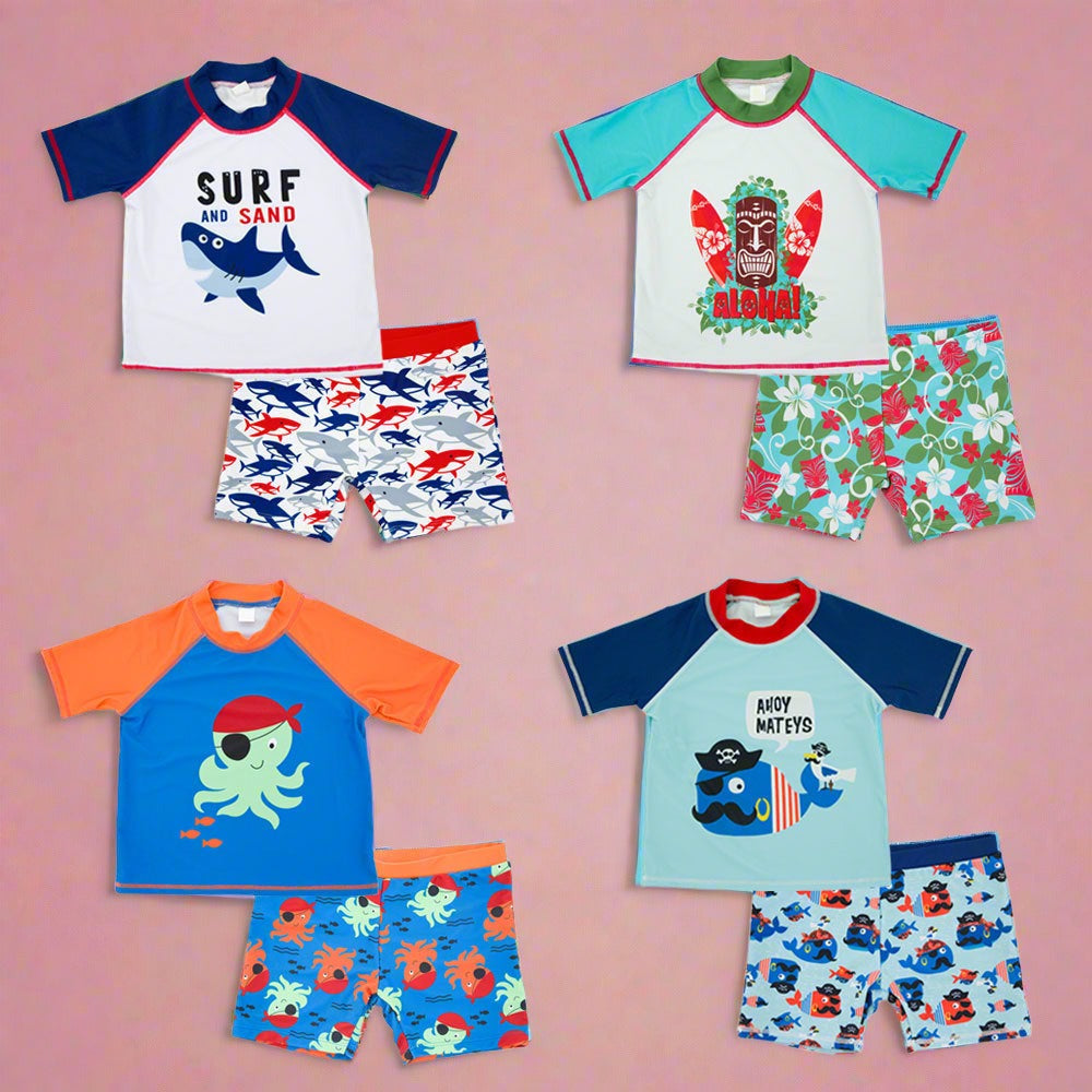 Baby split five points swimming trunks kids Swimwear