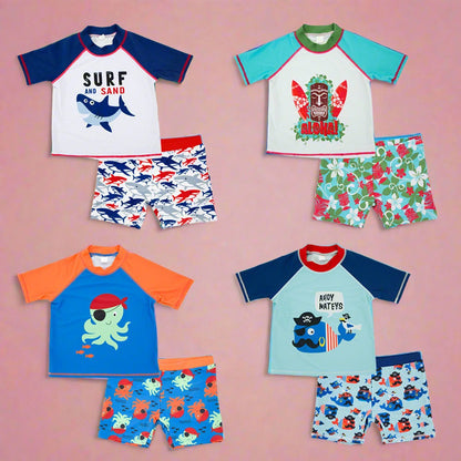 Baby split five points swimming trunks kids Swimwear