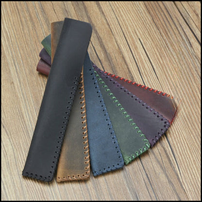 Pure Handmade Leather Retro Cowhide Pen Sleeve