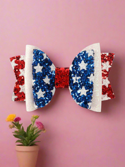 All Jazzed Up Sequin Bow Hair Clip