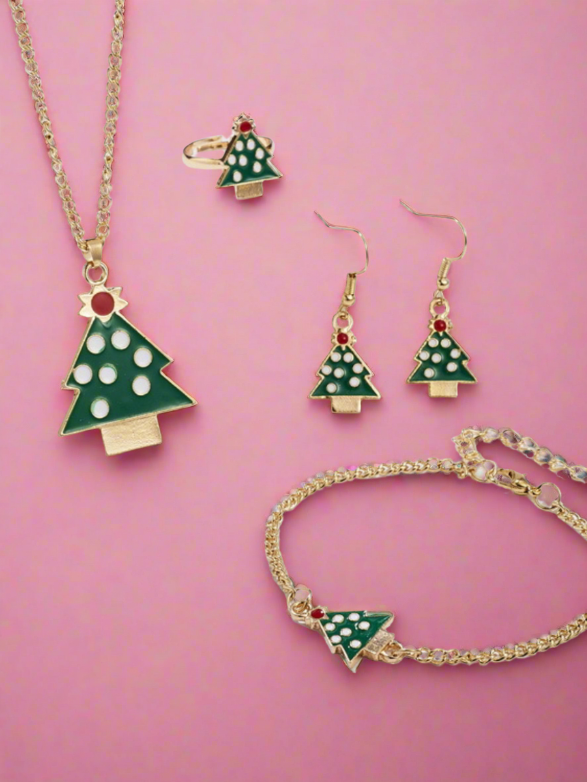 Deck The Halls 5-Piece Christmas Jewelry Set