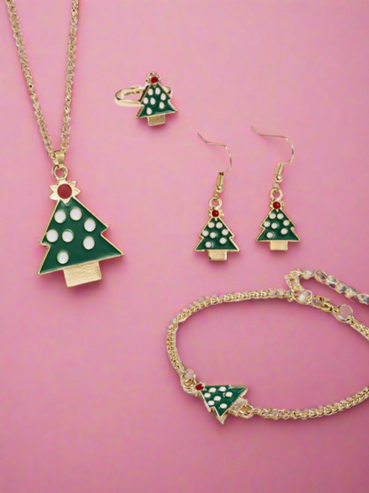 Deck The Halls 5-Piece Christmas Jewelry Set