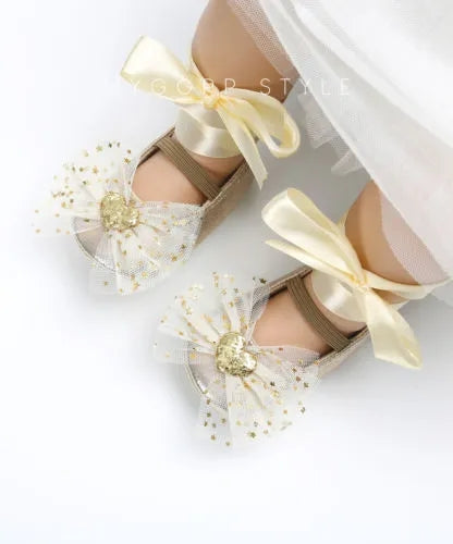 Princess Lace Up Bow Shoes (without headband)