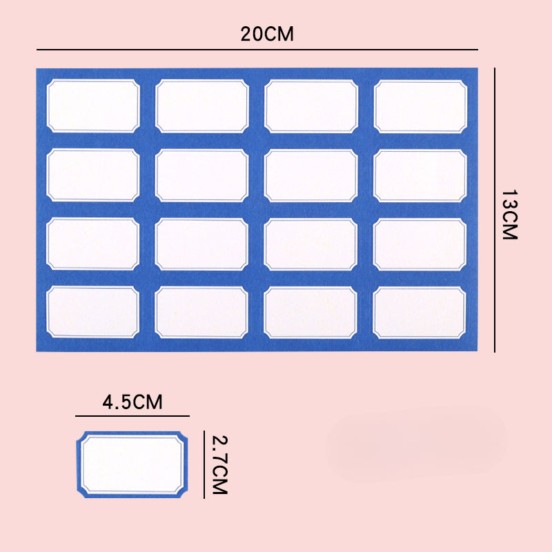 Self-adhesive Letter Color Blank Loose Leaf Replacement Core