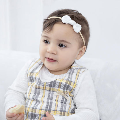 3PCS Baby Bow Round Headband Soft Multicolor Hair Tie