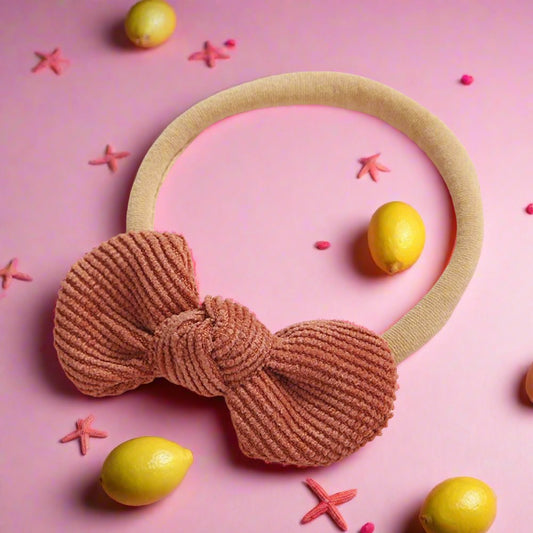 3PCS Baby Bow Round Headband Soft Multicolor Hair Tie
