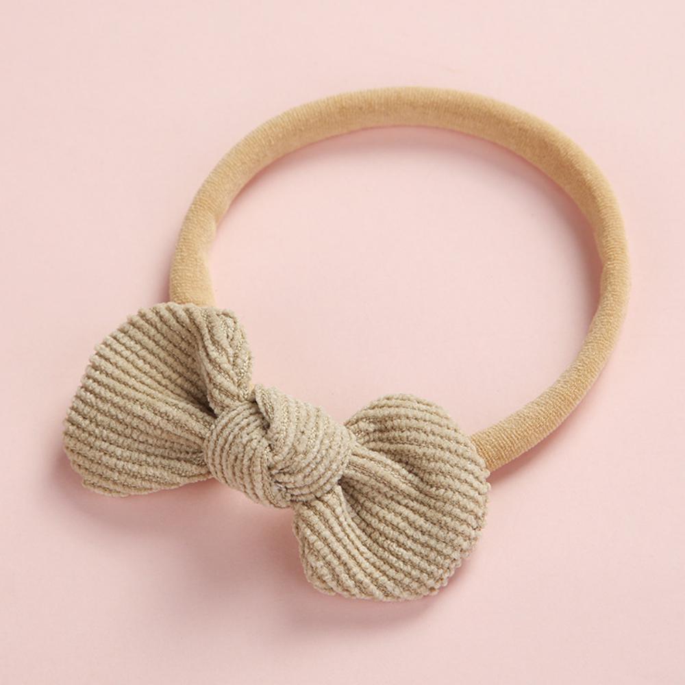 3PCS Baby Bow Round Headband Soft Multicolor Hair Tie