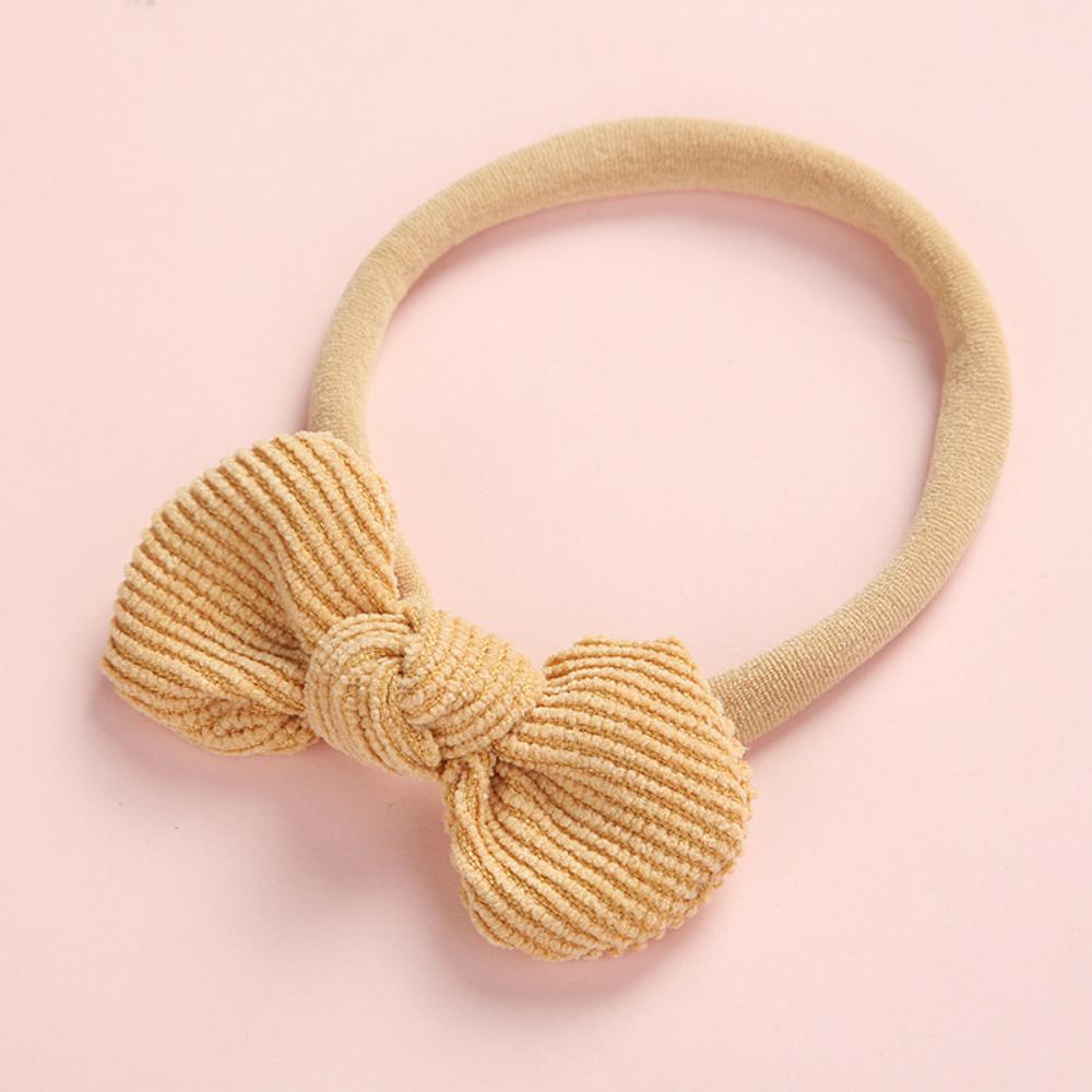 3PCS Baby Bow Round Headband Soft Multicolor Hair Tie