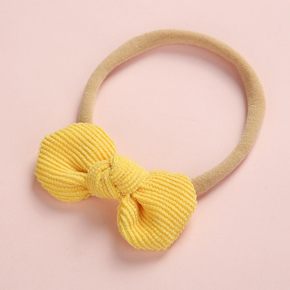 3PCS Baby Bow Round Headband Soft Multicolor Hair Tie