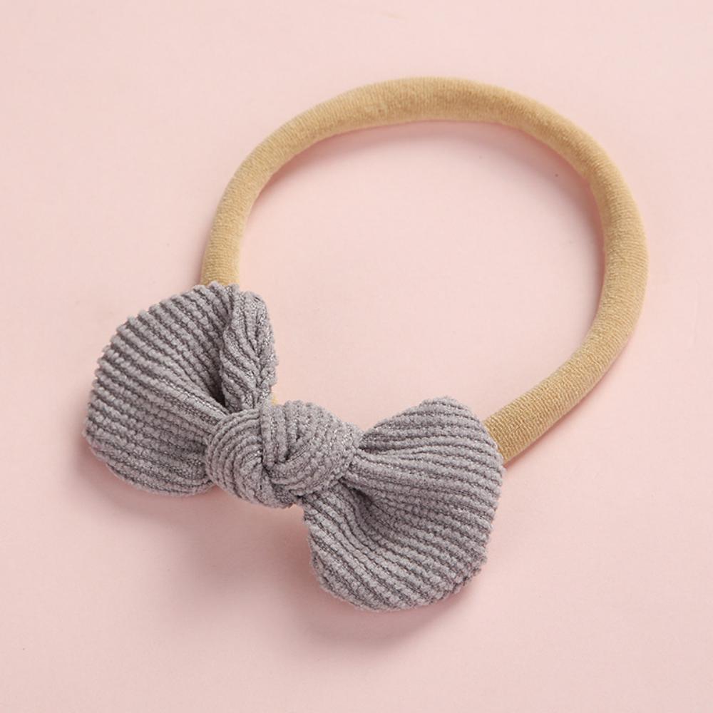 3PCS Baby Bow Round Headband Soft Multicolor Hair Tie
