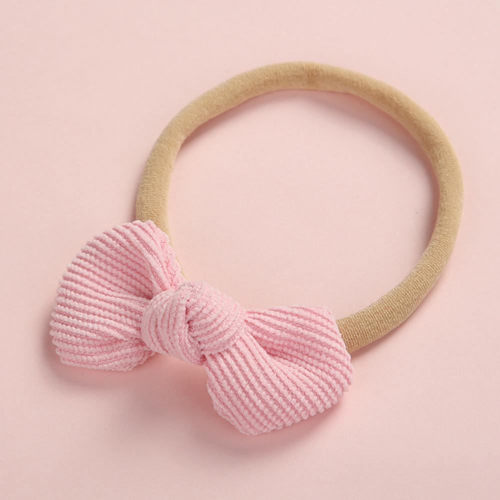 3PCS Baby Bow Round Headband Soft Multicolor Hair Tie