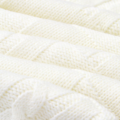 Baby Solid Color Knitted Blanket Baby Windproof Cover Baby