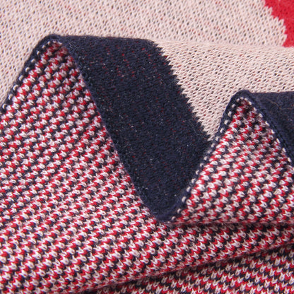 Baby Blanket Cartoon Fox Knitted Blanket