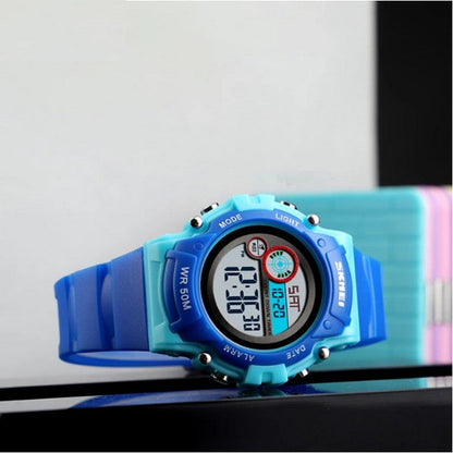 Blue Boy's Watch With Digital Display