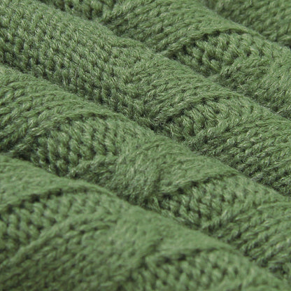Baby Solid Color Knitted Blanket Baby Windproof Cover Baby