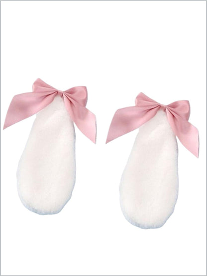 Faux Fur Bunny Ears Hair Clip