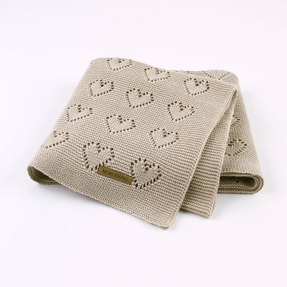 Baby Blanket Love Hollow Hug Blanket Baby Windproof Cover