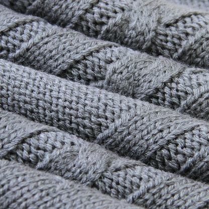 Baby Solid Color Knitted Blanket Baby Windproof Cover Baby
