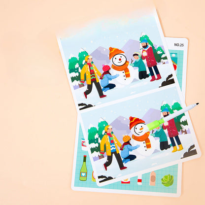 Wholesale Children's Cards To Find Different Paper Puzzle Toys