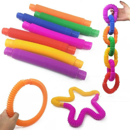 Flexible Sensory Tube Toy for Creative Play and Development