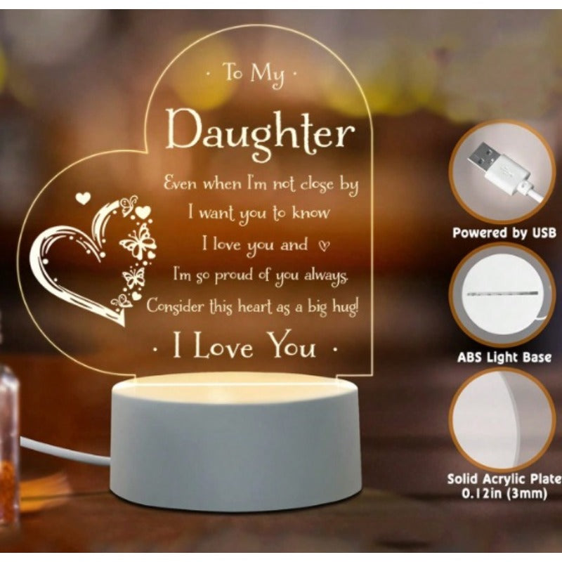 Mother's Day Rechargeable Transparent Acrylic Gift Ornaments