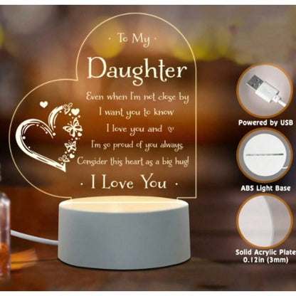Mother's Day Rechargeable Transparent Acrylic Gift Ornaments