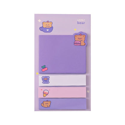Cartoon Stickers with Sticky Paper Notebooks