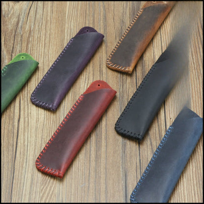 Genuine Leather Personalized Retro Pure Handmade First Layer Cowhide Pen Holder