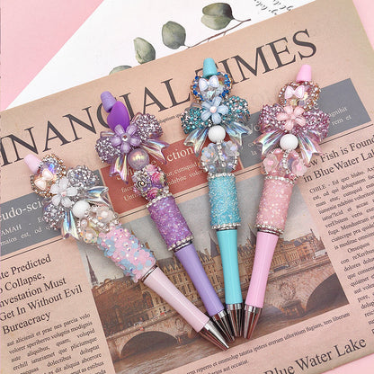 Beaded Handmade DIY Boutique Rhinestone Gravel Pen