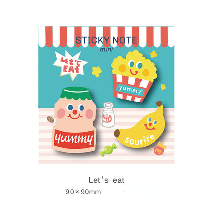 Cute Cartoon Halloween Rainbow Paper Sticky Notes