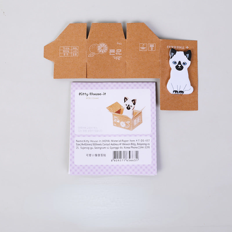 Paper Carton Cute Carton Cat Note Book Note