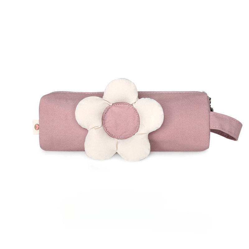 Flower Canvas Pencil Case