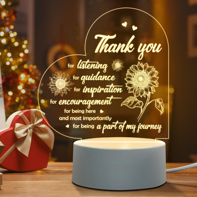 Mother's Day Rechargeable Transparent Acrylic Gift Ornaments