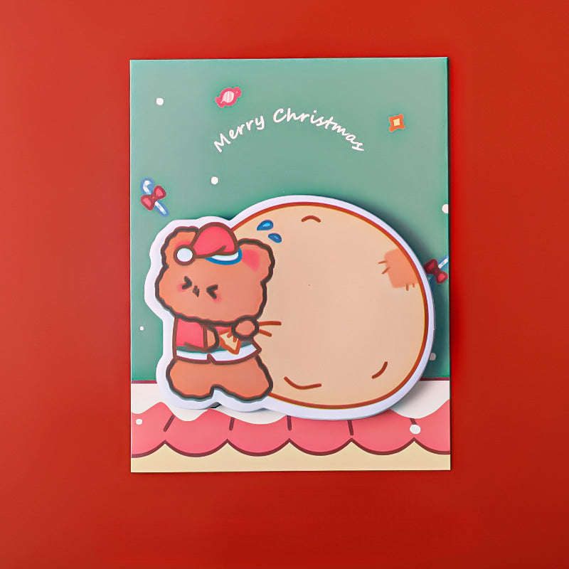 Paper Cartoon Christmas Post-it Notes Message Memo Note