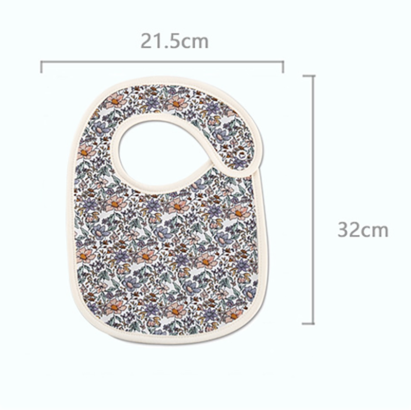 Baby Unisex Flower Butterfly Plant Print Baby Bibs