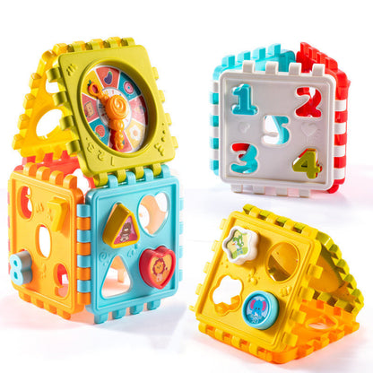 Educational Shape Matching Cube Toy for Kids