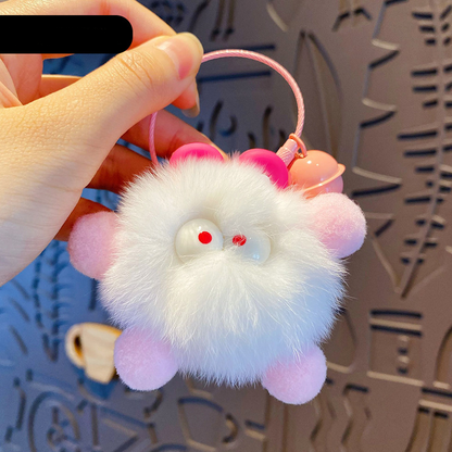 Cartoon Fur Ball Keychain